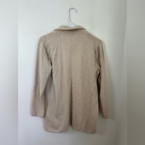 J. Crew Cardigan Blazer Cream Knit Medium - Picture 7 of 7